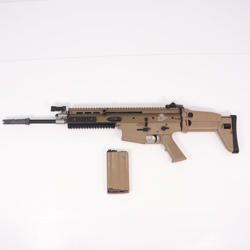 【中古即納】[MIL] WE ガスブローバック SCAR-H V3 リアル刻印 TAN(タン) (18歳以上専用)(20150223)