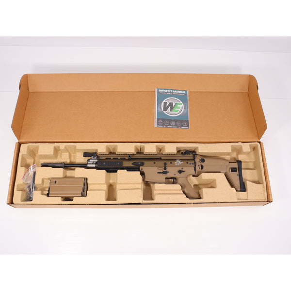 【中古即納】[MIL] WE ガスブローバック SCAR-H V3 リアル刻印 TAN(タン) (18歳以上専用)(20150223)