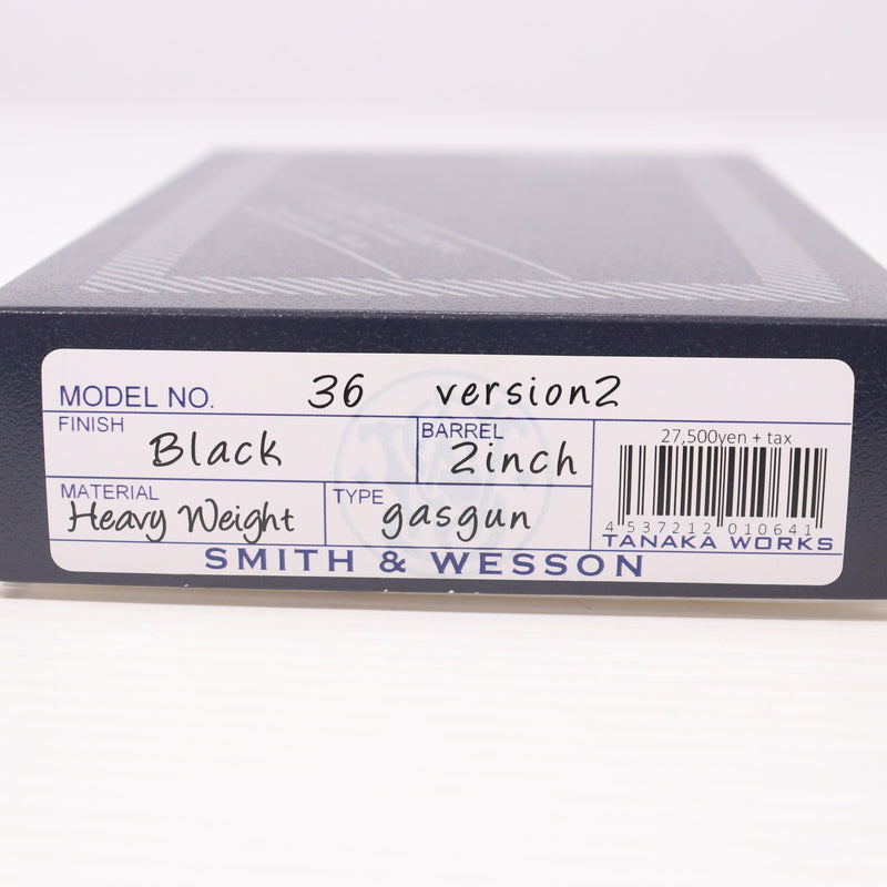 【中古即納】[MIL] タナカワークス ガスリボルバー S&W(スミスアンドウェッソン) M36 2インチ チーフスペシャル HW(ヘビーウェイト) Ver.2 (18歳以上専用)(20230218)