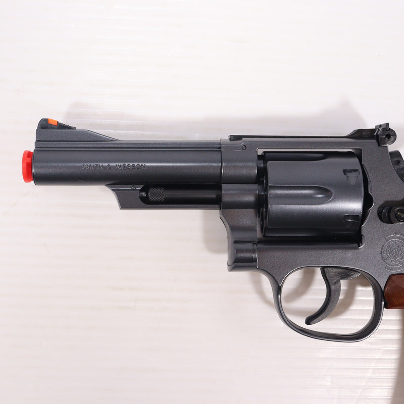 【中古即納】[MIL] クラウンモデル ホップアップエアリボルバー S&W(スミスアンドウエッソン) M19 .357コンバットマグナム 4インチ ウッドタイプグリップ(No.13243) (18歳以上専用)(20250630)