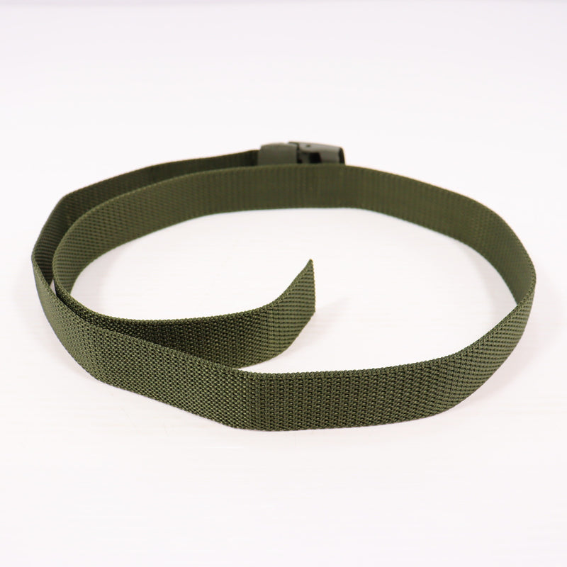 【中古即納】[MIL] ノーブランド プラスチックバックル ナイロンベルト サイズ～120cm OD(オリーブドラブ)(20150223)