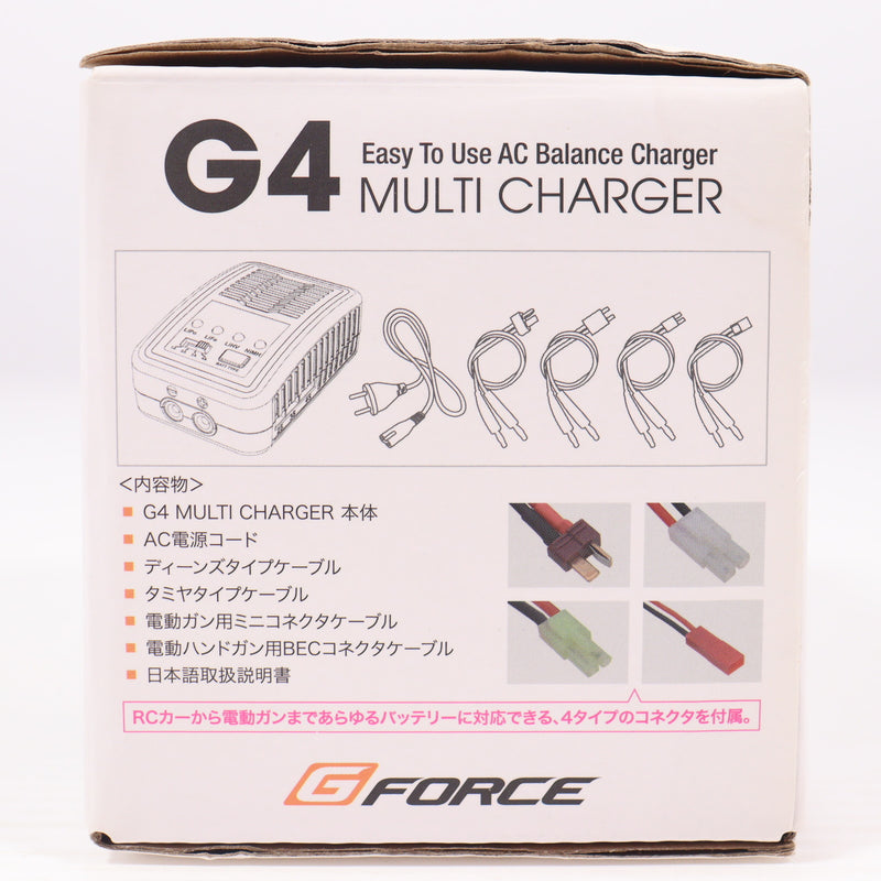 【中古即納】[MIL] G FORCE(ジーフォース) G4 マルチチャージャー LiPo/LiFe/LiHV/NiMH 対応 急速AC充電器(G0204)(20161220)