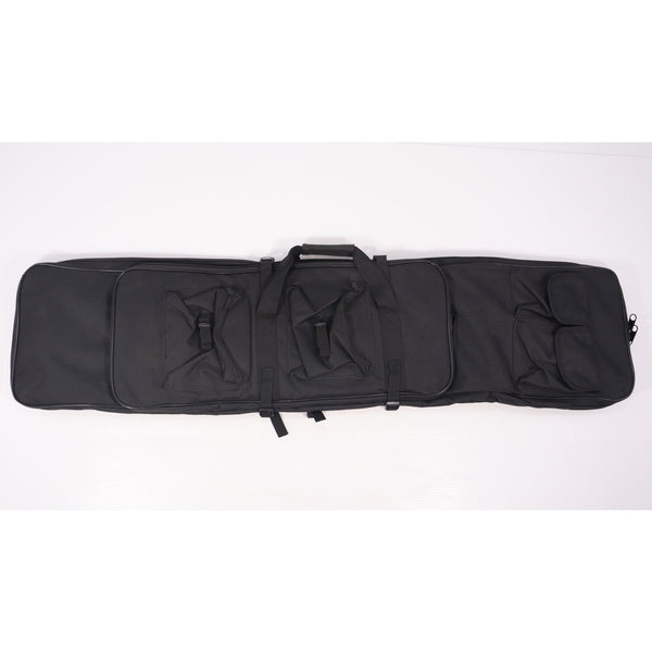 【中古即納】[MIL] ノーブランド ダブルガンケース BK(ブラック/黒)(115×28cm/63×26cm)(20150223)