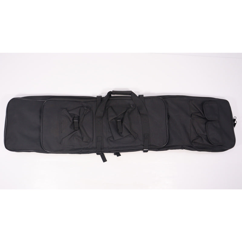 【中古即納】[MIL] ノーブランド ダブルガンケース BK(ブラック/黒)(115×28cm/63×26cm)(20150223)