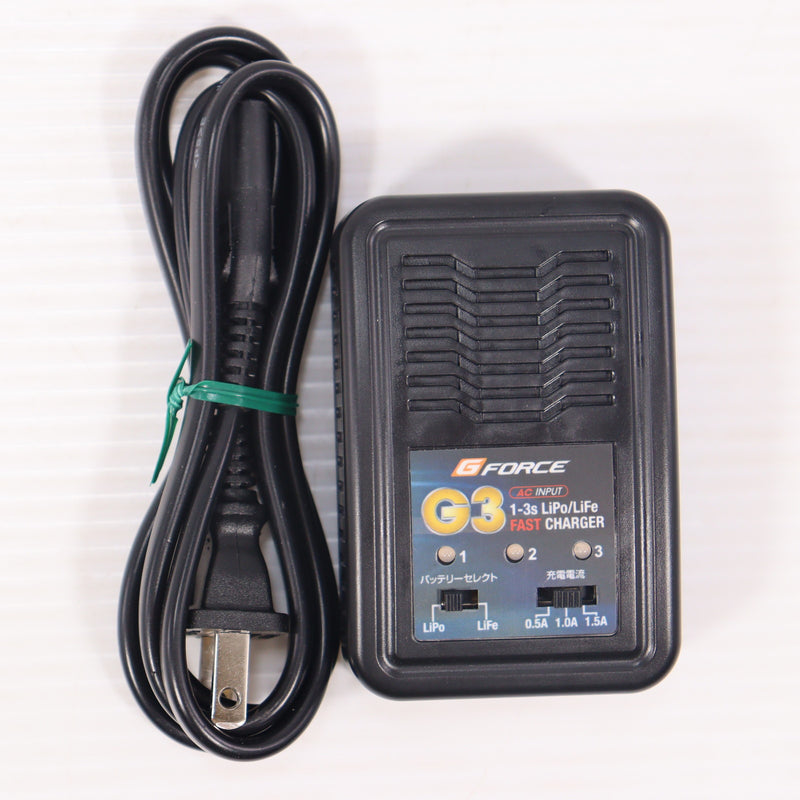 【中古即納】[MIL] G FORCE(ジーフォース) G3 1-3s LiPo/LiFeバッテリー専用 ファストチャージャー 急速充電器(G0018)(20131218)