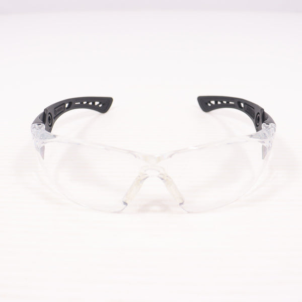 【中古即納】[MIL] bolle SAFETY(ボレーセーフティ) RUSH Plus ブラック×グレーフレーム クリアレンズ(1662301JPBG)(20150223)