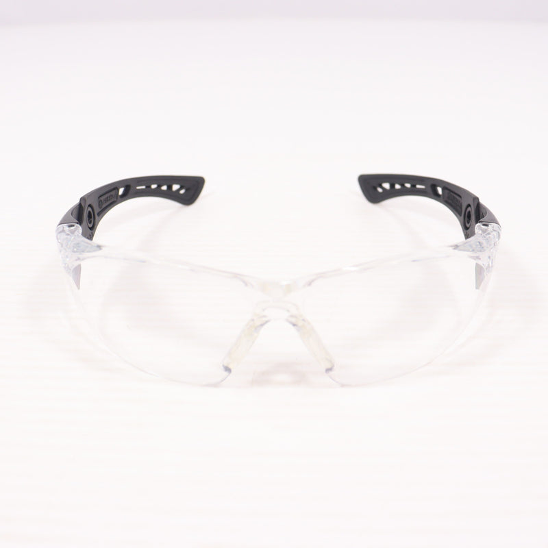 【中古即納】[MIL] bolle SAFETY(ボレーセーフティ) RUSH Plus ブラック×グレーフレーム クリアレンズ(1662301JPBG)(20150223)