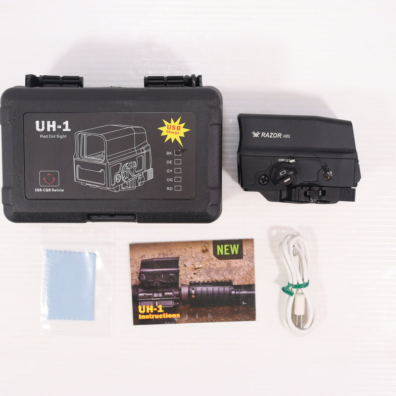 【中古即納】[MIL] HOLY WARRIOR(ホーリーウォーリア) VORTEXタイプ RAZOR AMG UH-1 GEN1 ホロサイト ドットサイト BK(ブラック/黒)(RD-031)(20150223)