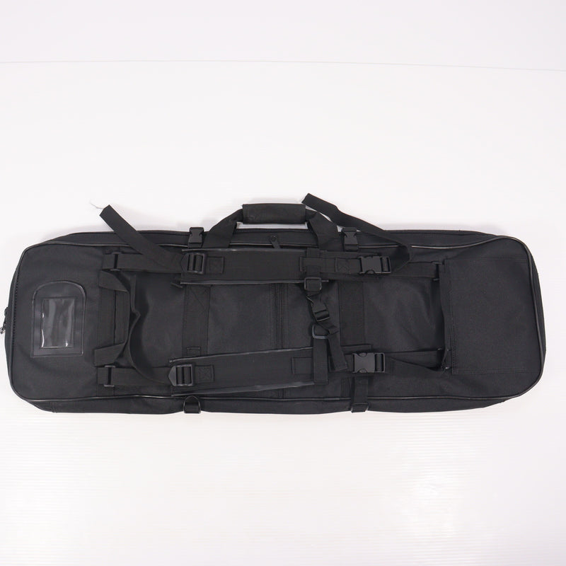 【中古即納】[MIL] ノーブランド ダブルガンケース BK(ブラック/黒)(80×27cm/60×26cm)(20150223)