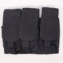 【中古即納】[MIL] CONDOR(コンドル) M4/M16 トリプルマガジンポーチ BK(ブラック/黒)(20150223)