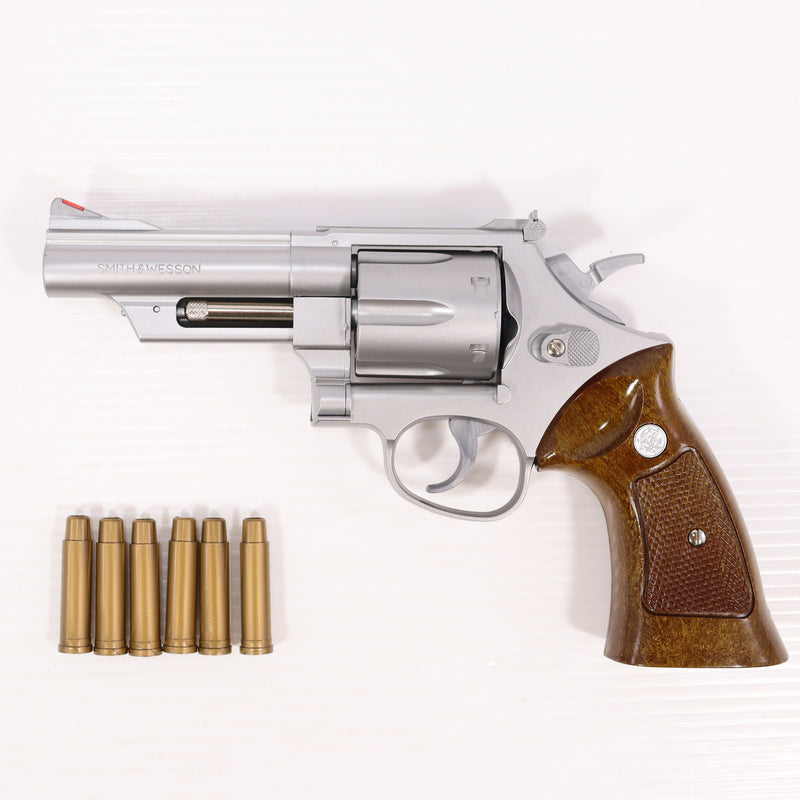 【中古即納】[MIL] クラウンモデル ホップアップエアリボルバー S&W(スミスアンドウェッソン) M629 .44マグナム 4インチ シルバー(No.13525) (10歳以上専用)(20061130)