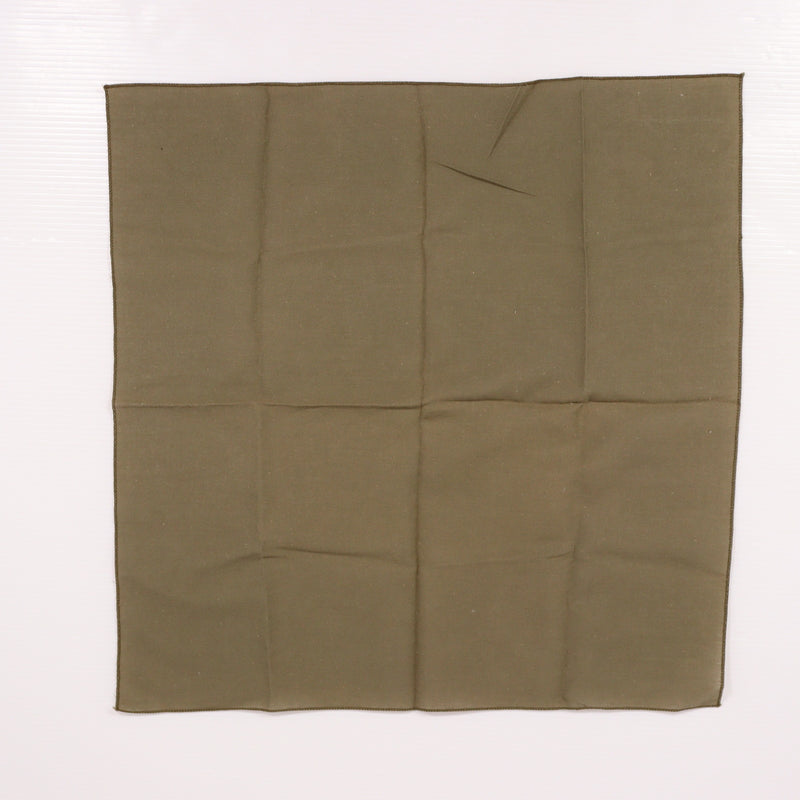 【中古即納】[MIL] ノーブランド スカーフ 50×50cm オリーブ(20150223)