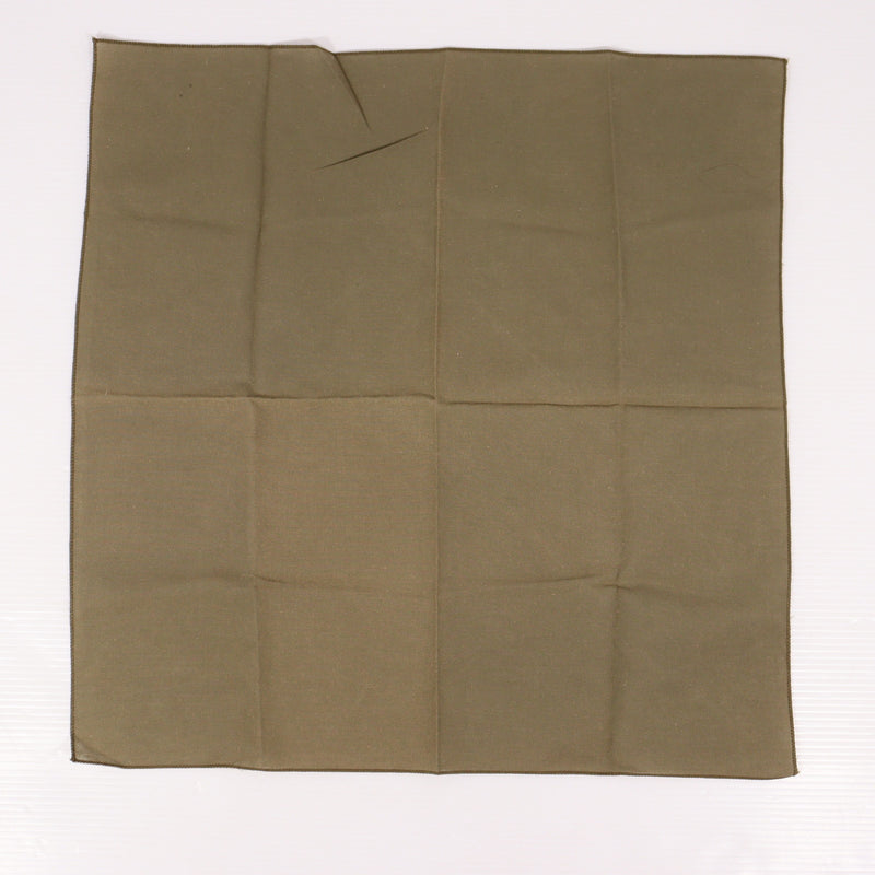 【中古即納】[MIL] ノーブランド スカーフ 50×50cm オリーブ(20150223)