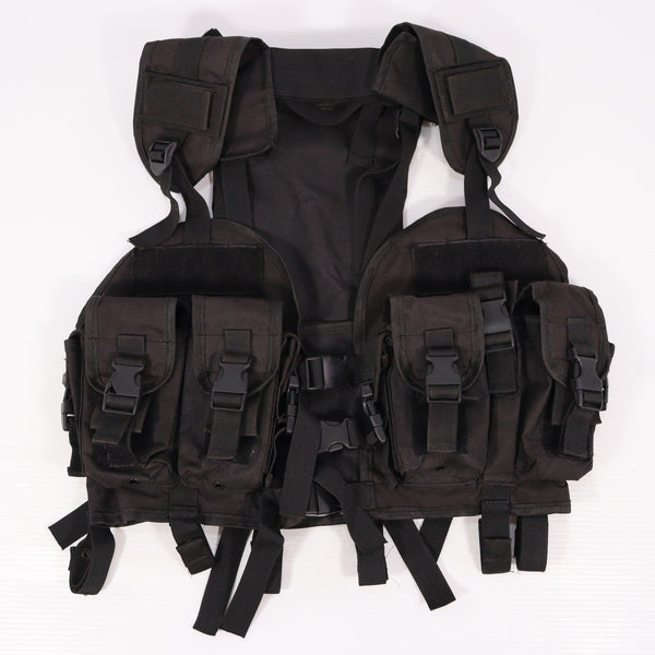 【中古即納】[MIL] ノーブランド タクティカルベスト BK(ブラック/黒)(20150223)