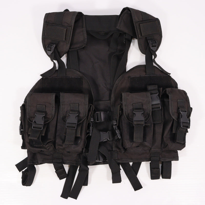 【中古即納】[MIL] ノーブランド タクティカルベスト BK(ブラック/黒)(20150223)