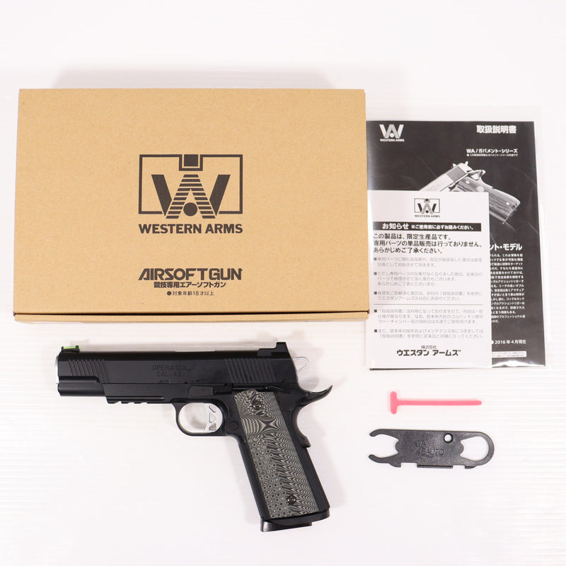 【中古即納】[MIL] WA ウエスタンアームズ ガスブローバック エリートオペレーター G10グリップ HW(ヘビーウェイト) (18歳以上専用)(20250223)