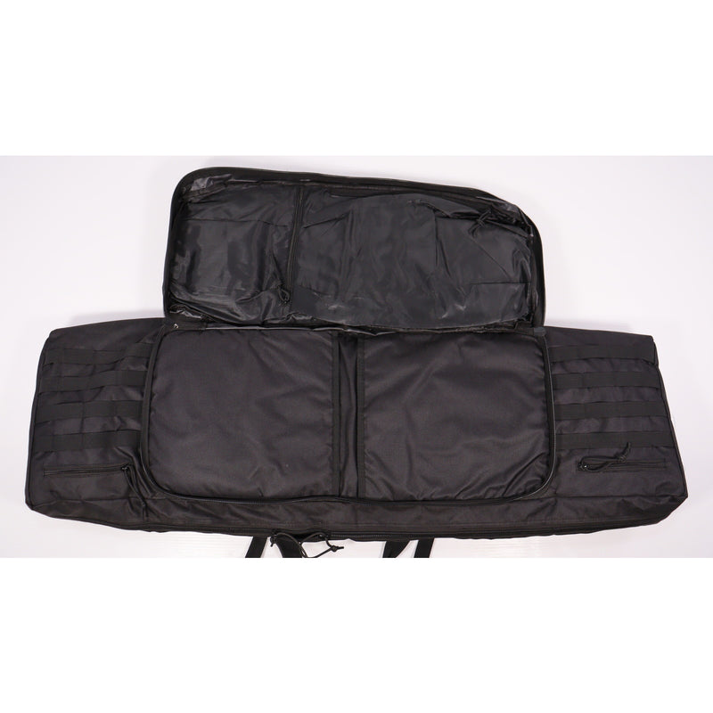 【中古即納】[MIL] ノーブランド セパレーター付 ダブルガンケース BK(ブラック/黒)((105×30cm)(20150223)
