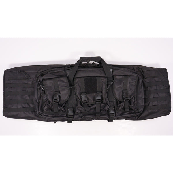 【中古即納】[MIL] ノーブランド セパレーター付 ダブルガンケース BK(ブラック/黒)((105×30cm)(20150223)