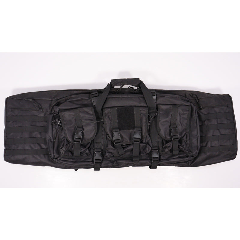 【中古即納】[MIL] ノーブランド セパレーター付 ダブルガンケース BK(ブラック/黒)((105×30cm)(20150223)
