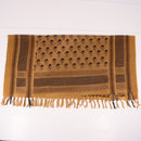 【中古即納】[MIL] ノーブランド シュマグ アフガンストール 108×100cm ブラウン/ブラック(20150223)