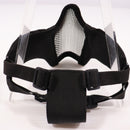 【中古即納】[MIL] WoSporT スチールハーフメッシュマスク BK(ma-42-bk)(20161130)