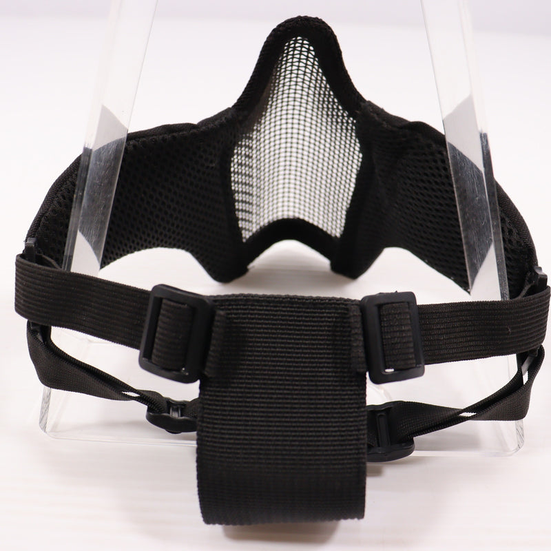 【中古即納】[MIL] WoSporT スチールハーフメッシュマスク BK(ma-42-bk)(20161130)