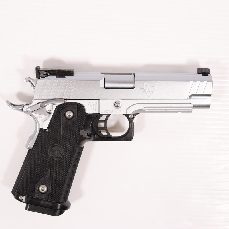 【中古即納】[MIL] KSC ガスブローバック STI シーホーク4.3 シルバー リミテッド ABS (18歳以上専用)(20150223)