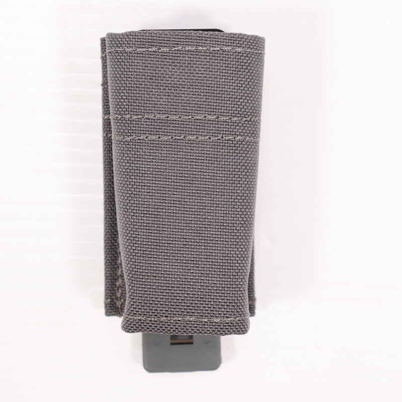 【中古即納】[MIL] UFC(ユニオンファイアカンパニー) ESSTACタイプ 9mm マガジンポーチ シングル GY(グレー)(UFCMP038GY)(20150223)