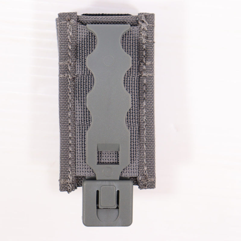 【中古即納】[MIL] UFC(ユニオンファイアカンパニー) ESSTACタイプ 9mm マガジンポーチ シングル GY(グレー)(UFCMP038GY)(20150223)