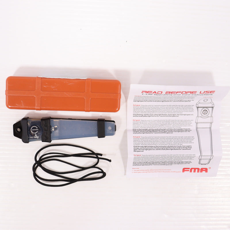 【中古即納】[MIL] FMA FXUKVタイプ マルチパーパスサバイバルライト/ベルクロ装着 BK/IR(TB1395-BK-IR) (ジャンク品)(20150223)