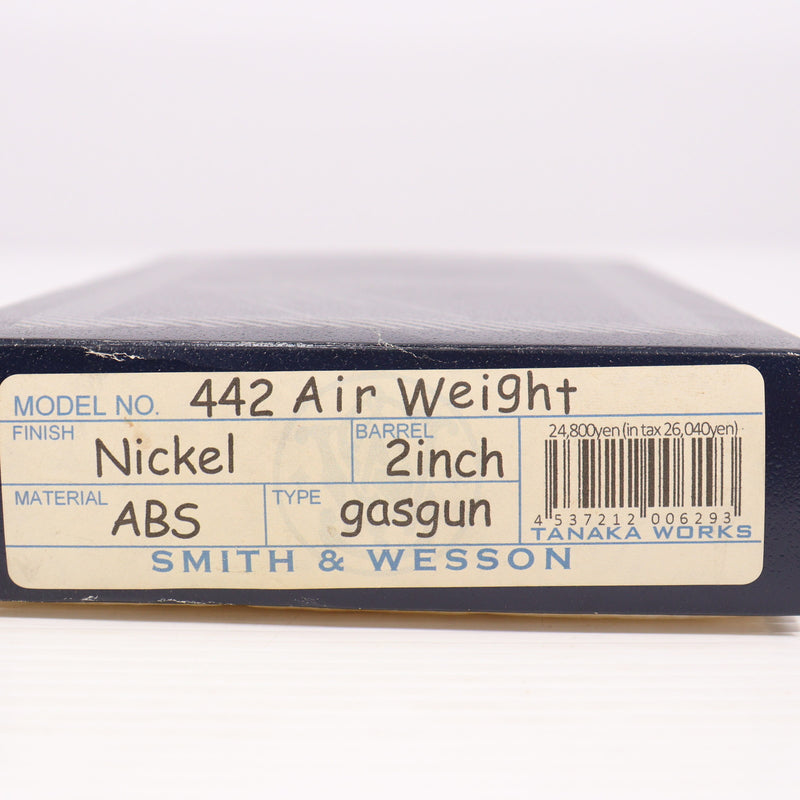 【中古即納】[MIL] タナカワークス ガスリボルバー S&W(スミスアンドウェッソン) M442 センチニアル エアーウェイト 2インチ ニッケル (18歳以上専用)(20150223)