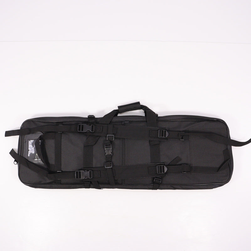 【中古即納】[MIL] ノーブランド ダブルガンケース BK(ブラック/黒)(80×26cm/62×25cm)(20150223)