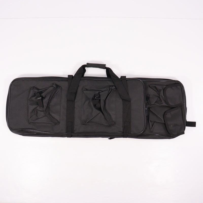 【中古即納】[MIL] ノーブランド ダブルガンケース BK(ブラック/黒)(80×26cm/62×25cm)(20150223)