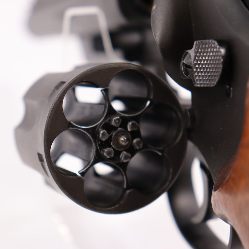 【中古即納】[MIL] マルシン工業 ガスリボルバー S&W(スミスアンドウエッソン) M29 6.5インチ 6mmBB・Xカートリッジ仕様 ブラックHW(ヘビーウェイト) 木製グリップ付 (18歳以上専用)(20190122)