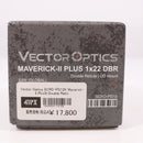 【中古即納】[MIL] VECTOR OPTICS(ベクターオプティクス)/41PX Maverick-ll PLUS 1×22DBR ダブルレティクル ドットサイト パープル(SCRD-PD12)(20190831)