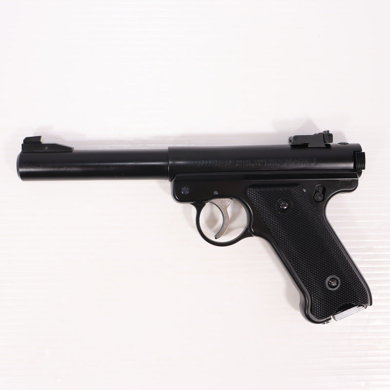 【中古即納】[MIL] マルシン工業 6mm 固定スライドガスガン Mk1 ブルバレル マットブラックABS (18歳以上専用)(20240623)