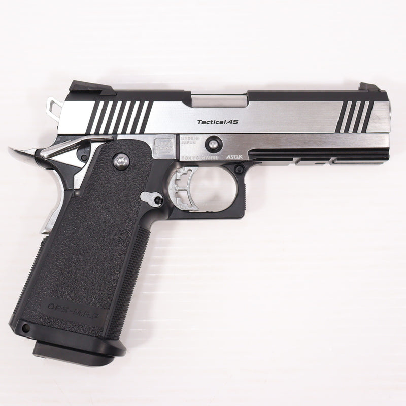 【中古即納】[MIL] 東京マルイ ガスブローバック ハイキャパカスタム デュアル・ステンレス (18歳以上専用)(20071231)