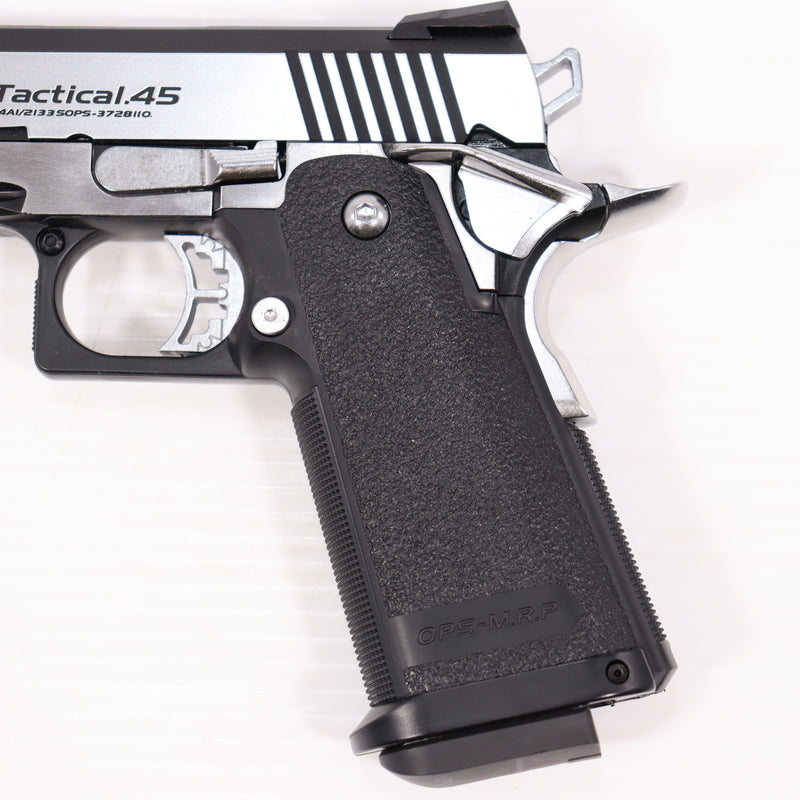【中古即納】[MIL] 東京マルイ ガスブローバック ハイキャパカスタム デュアル・ステンレス (18歳以上専用)(20071231)