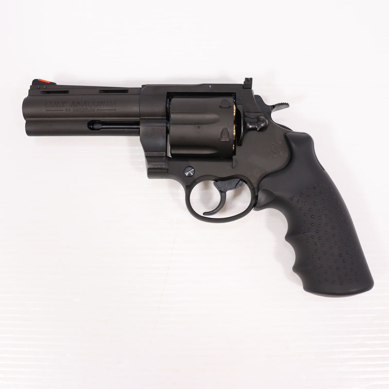 【中古即納】[MIL] マルシン工業 ガスリボルバー 6mmBB 新型パッキンリアルXカートリッジ コルト アナコンダ 4インチ ブラックHW(ヘビーウェイト) HOGUEグリップ (18歳以上専用)(20240930)