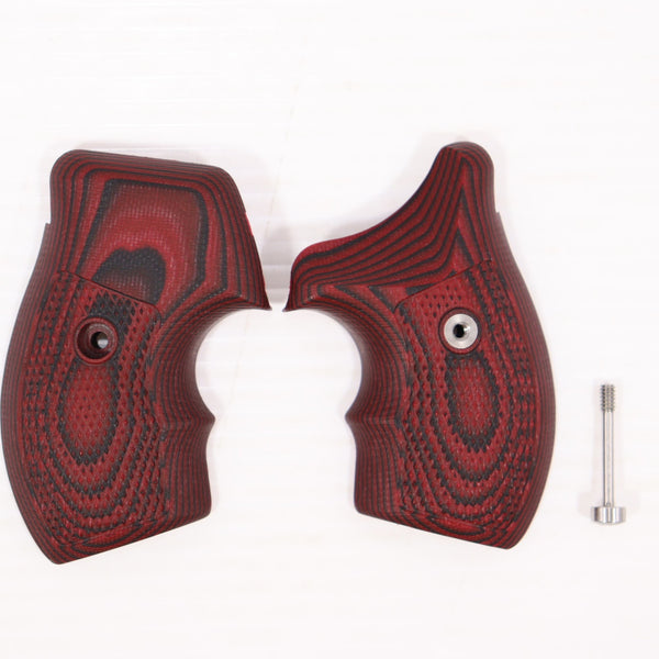【中古即納】[MIL] VZ Grips S&W Jフレーム用 G10グリップ タクティカルダイアモンド ブラック/チェリー(20150223)