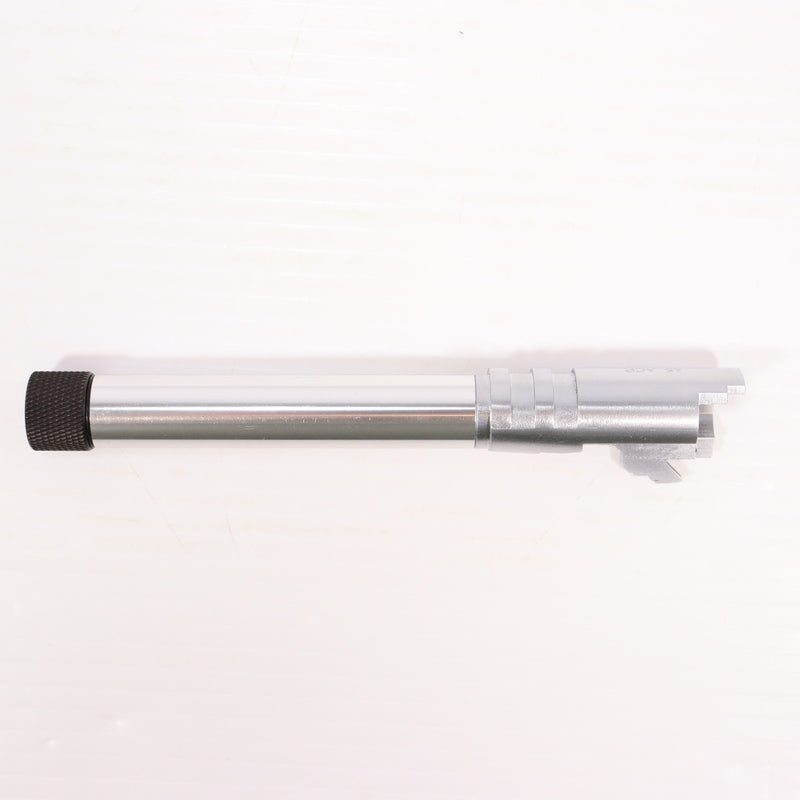 【中古即納】[MIL] CARBON8(カーボネイト) M45 CQP/DOC サイレンサー対応 アウターバレル シルバー (14mm逆ネジ)(CBP11SV)(20190117)