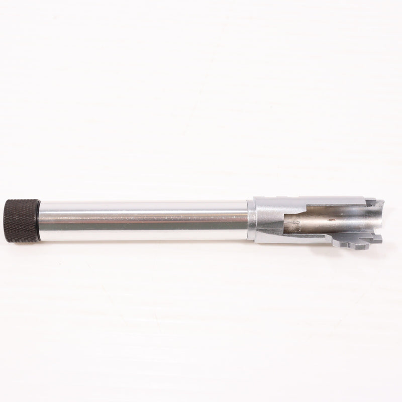 【中古即納】[MIL] CARBON8(カーボネイト) M45 CQP/DOC サイレンサー対応 アウターバレル シルバー (14mm逆ネジ)(CBP11SV)(20190117)