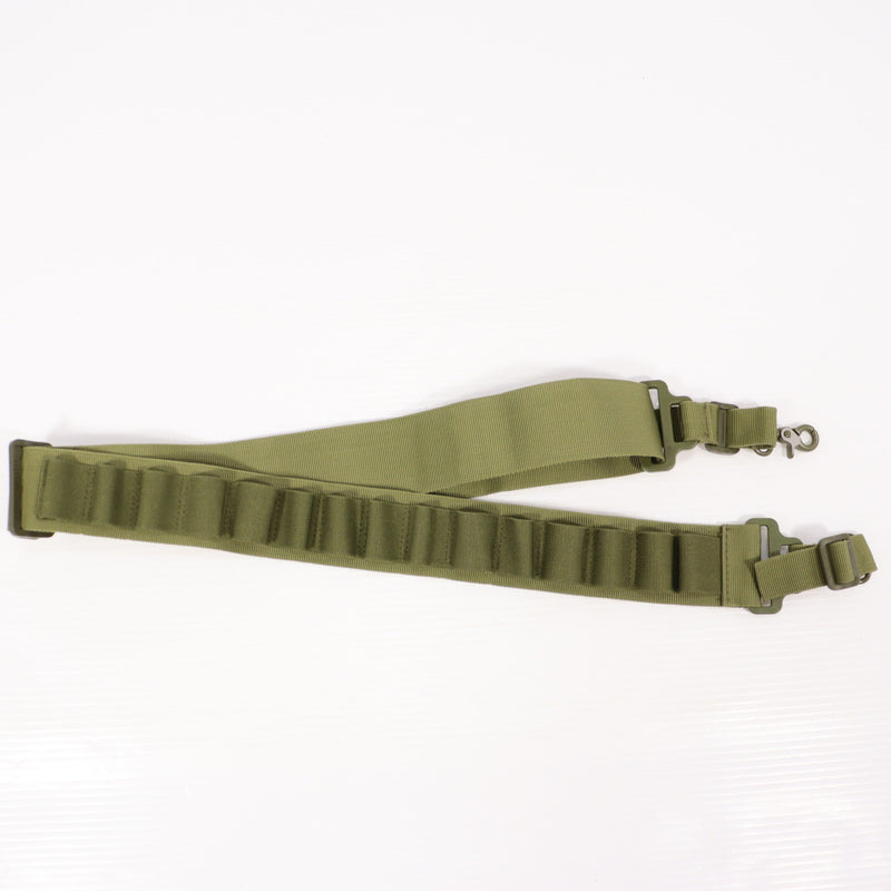 【中古即納】[MIL] ノーブランド ショットシェルホルダー付き ツーポイントスリング OD(オリーブドラブ)(20150223)