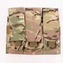 【中古即納】[MIL] ノーブランド M4/M16 トリプルマガジンポーチ MC(マルチカム)(20150223)