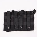 【中古即納】[MIL] ノーブランド M4/M16 オープントップ トリプルマガジンポーチ BK(ブラック/黒)(20150223)