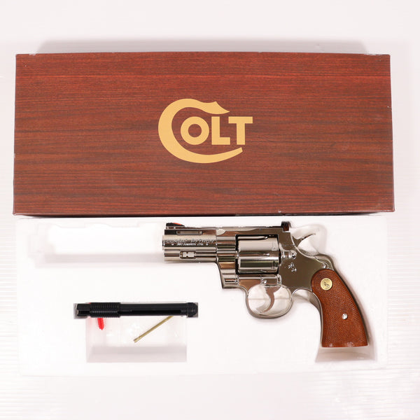 【中古即納】[MIL] タナカワークス ガスリボルバー コルトパイソン R-model 3インチ ニッケルフィニッシュ (18歳以上専用)(20160420)