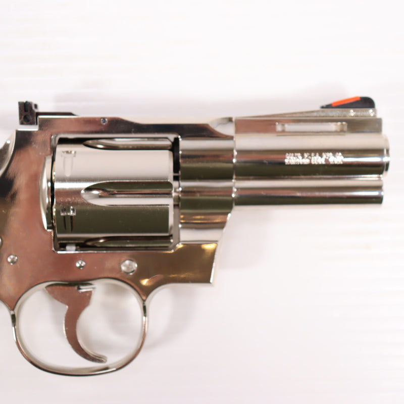 【中古即納】[MIL] タナカワークス ガスリボルバー コルトパイソン R-model 3インチ ニッケルフィニッシュ (18歳以上専用)(20160420)