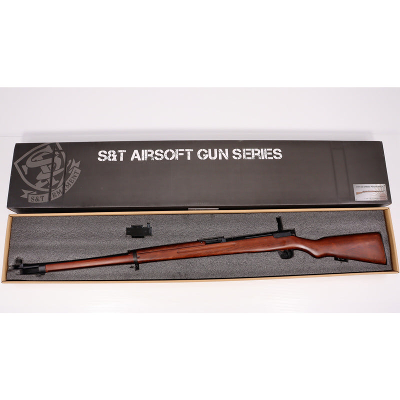 【中古即納】[MIL] S&T エアコッキングライフル 三八式歩兵銃 リアルウッド(STSPG14) (18歳以上専用)(20150223)