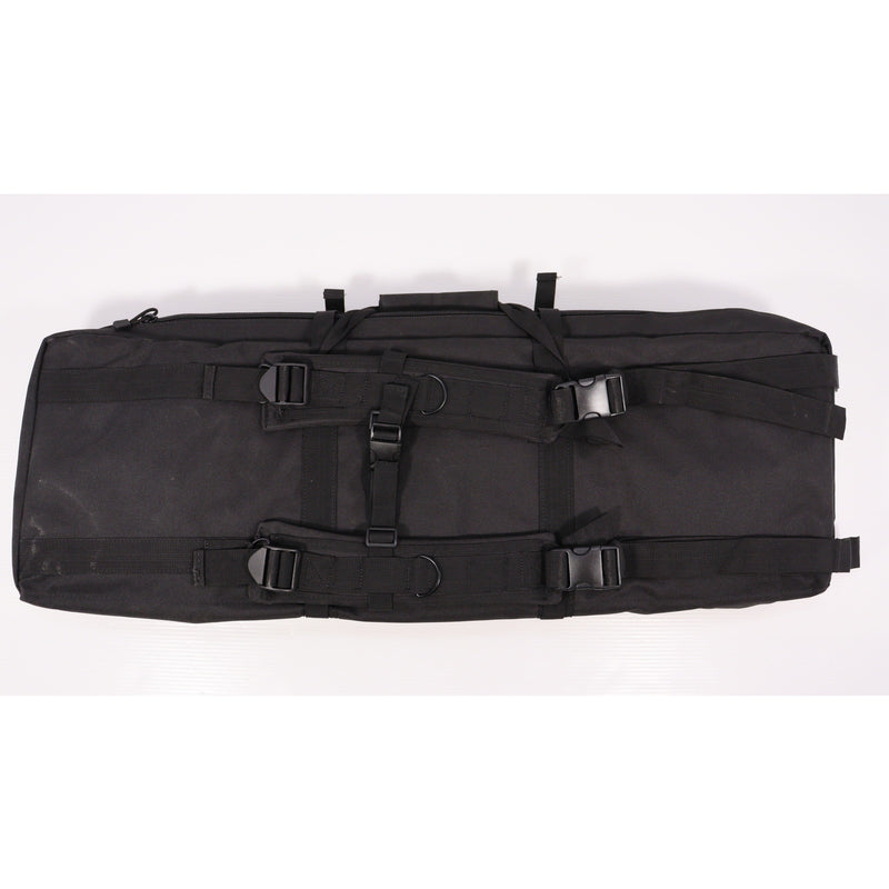 【中古即納】[MIL] ノーブランド セパレーター付 ダブルガンケース BK(ブラック/黒)(95×30cm)(20150223)