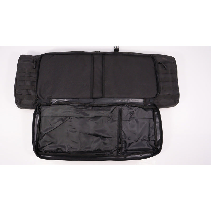 【中古即納】[MIL] ノーブランド セパレーター付 ダブルガンケース BK(ブラック/黒)(95×30cm)(20150223)